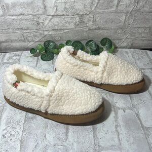 Acorn Cream and Brown Women's Moccasins